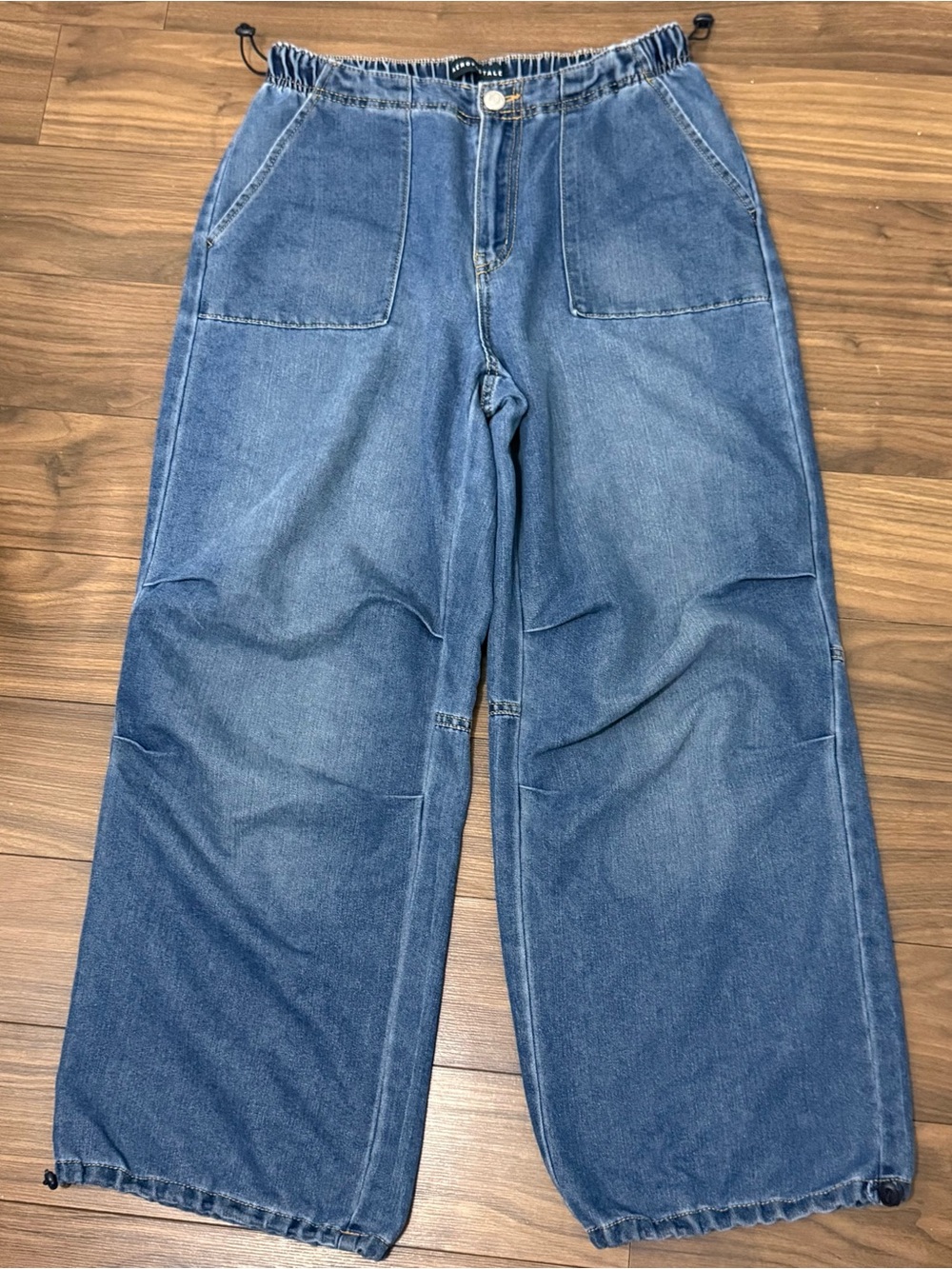 Aeropostale Women Denim Parachute Pants Size Small